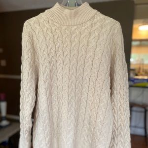 H&M Cableknit Mock Turtleneck Sweater XL